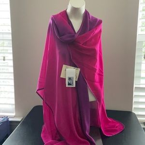 Kavita hand painted 100% silk shawl wrap